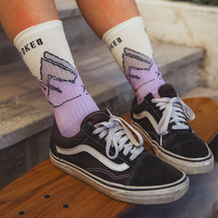 Organic "Peak" Socks - Purple