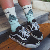 Organic "Peak" Socks - Green