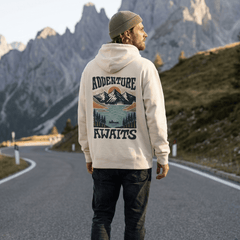 Organic "Adventure Awaits" Hoodie