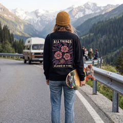 Organic "Bloom" Pullover Sweatshirt
