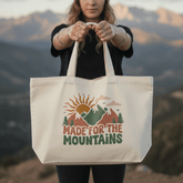 Organic "Made for the Mountains" Tote Bag