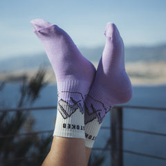 Organic "Peak" Socks - Purple