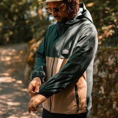 Recycled "Nomad" Travelers Jacket - Forest / Sand