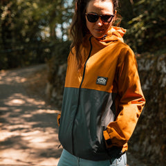 Recycled "Nomad" Travelers Jacket - Mustard / Charcoal
