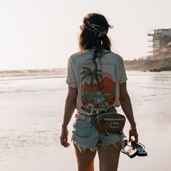 Recycled "Ramble" Hip Bag - Sand
