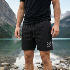 Recycled "Sun Chaser" Shorts - Black