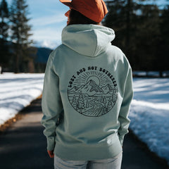 Sage Green "Lost and not Bothered" Hoodie