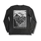 Stone Washed "Land Meets Sky" Long-sleeve Tee