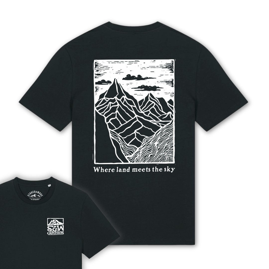 Organic "Land Meets Sky" Tee