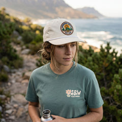 "Adventure Awaits" Cap - Sand