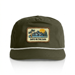 "Days in the Sun" Cap  - Olive Green