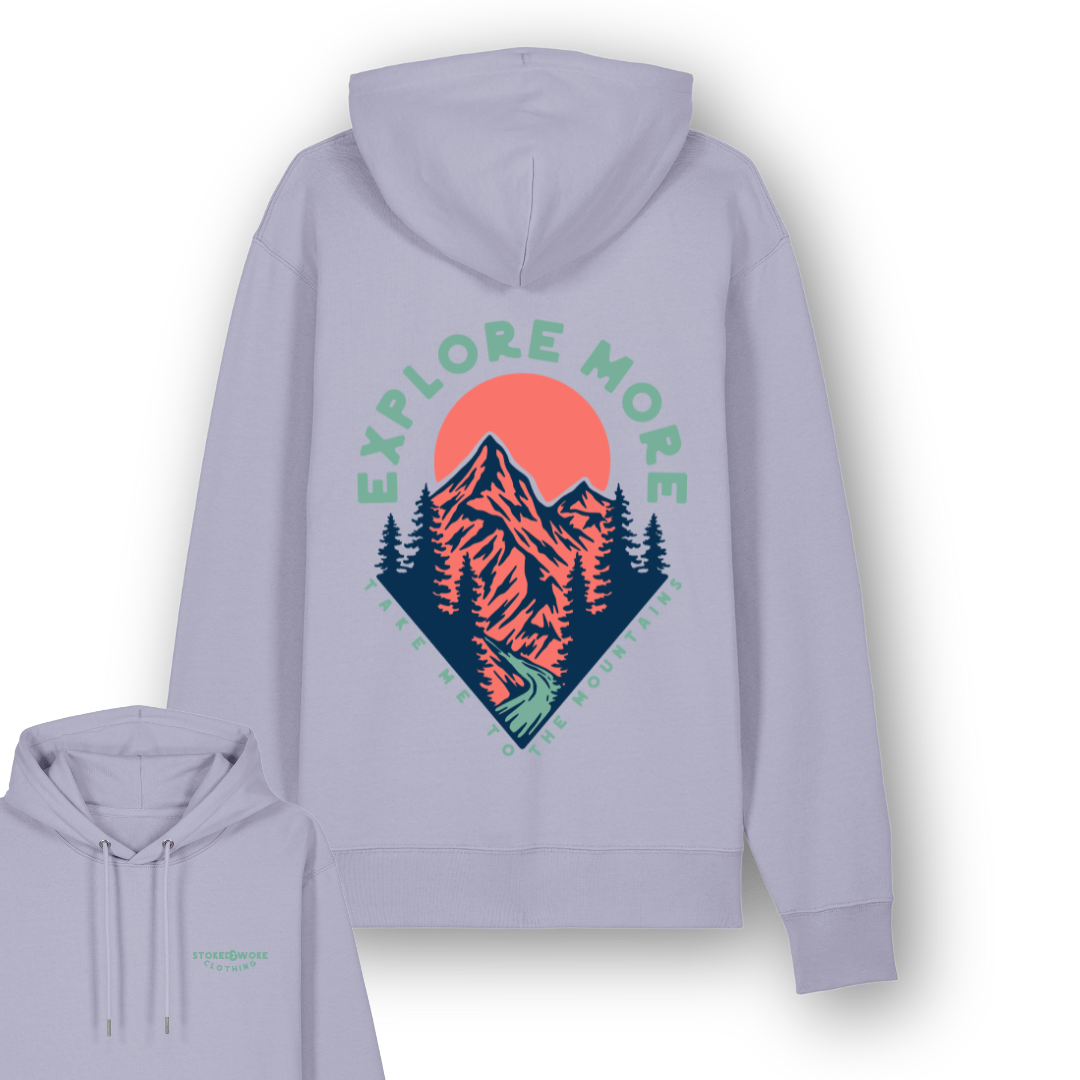 Lavender "Explore More" Hoodie