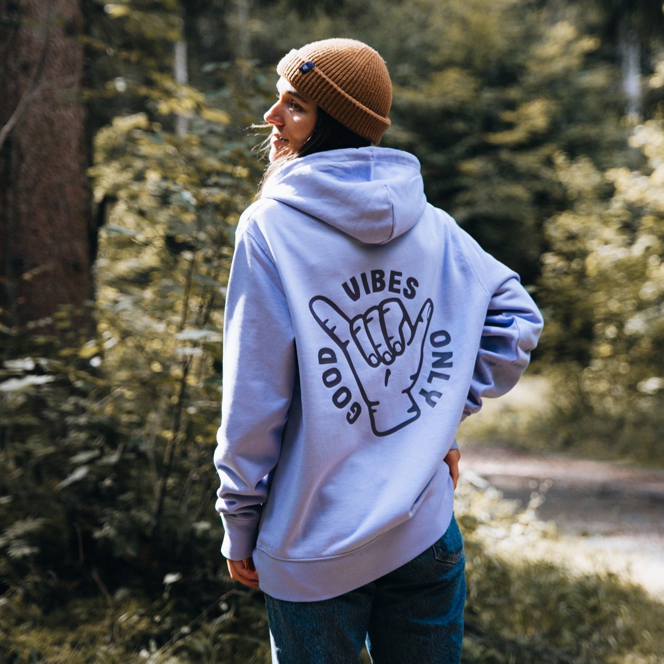 Lavender "Good Vibes" Hoodie