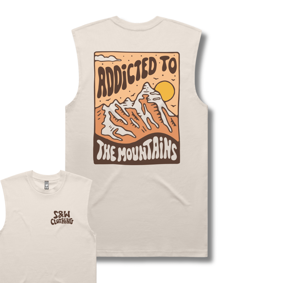 Organic "Addicted to the Mountains" Tank Top