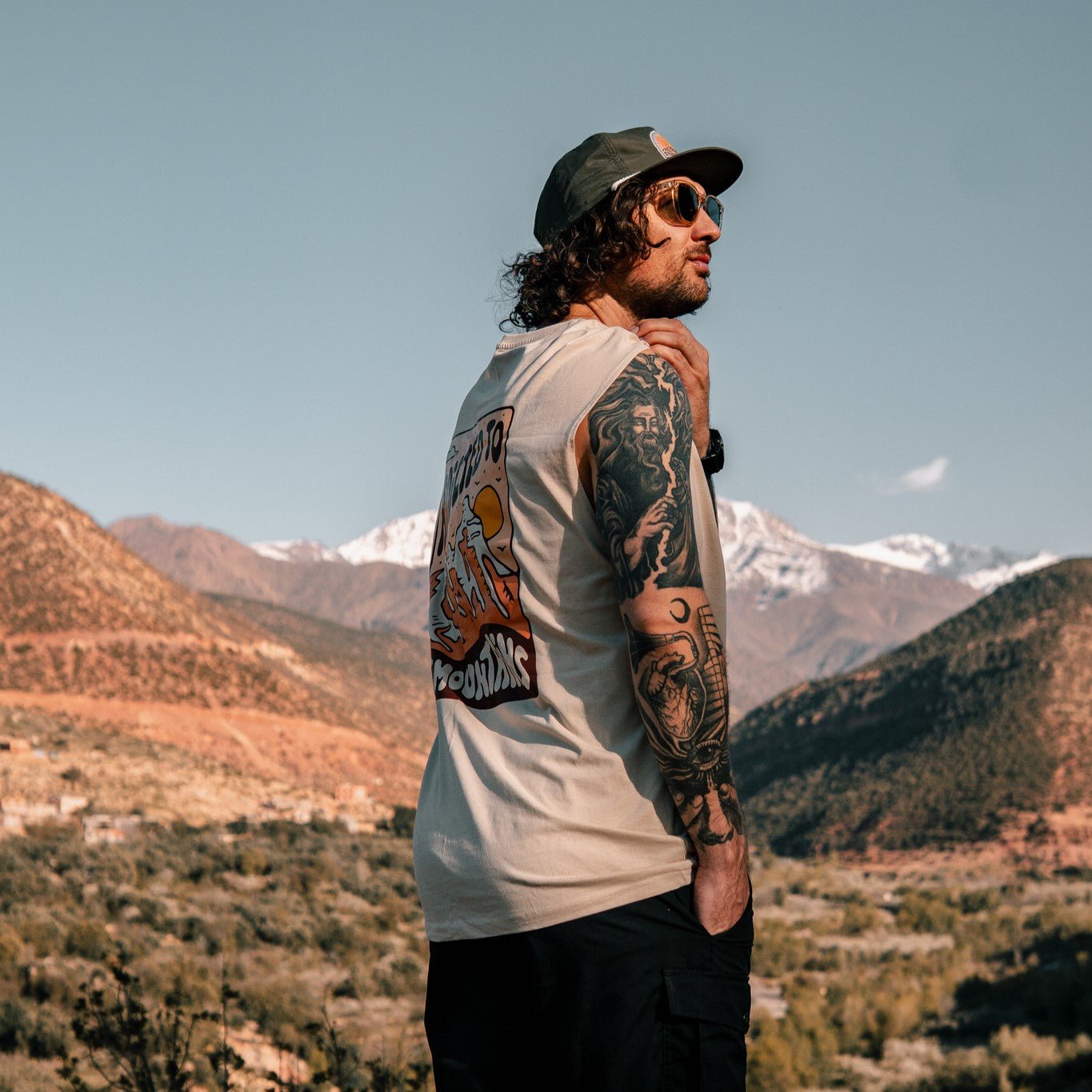 Organic "Addicted to the Mountains" Tank Top