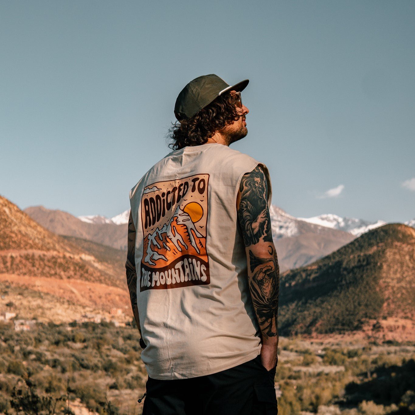 Organic "Addicted to the Mountains" Tank Top