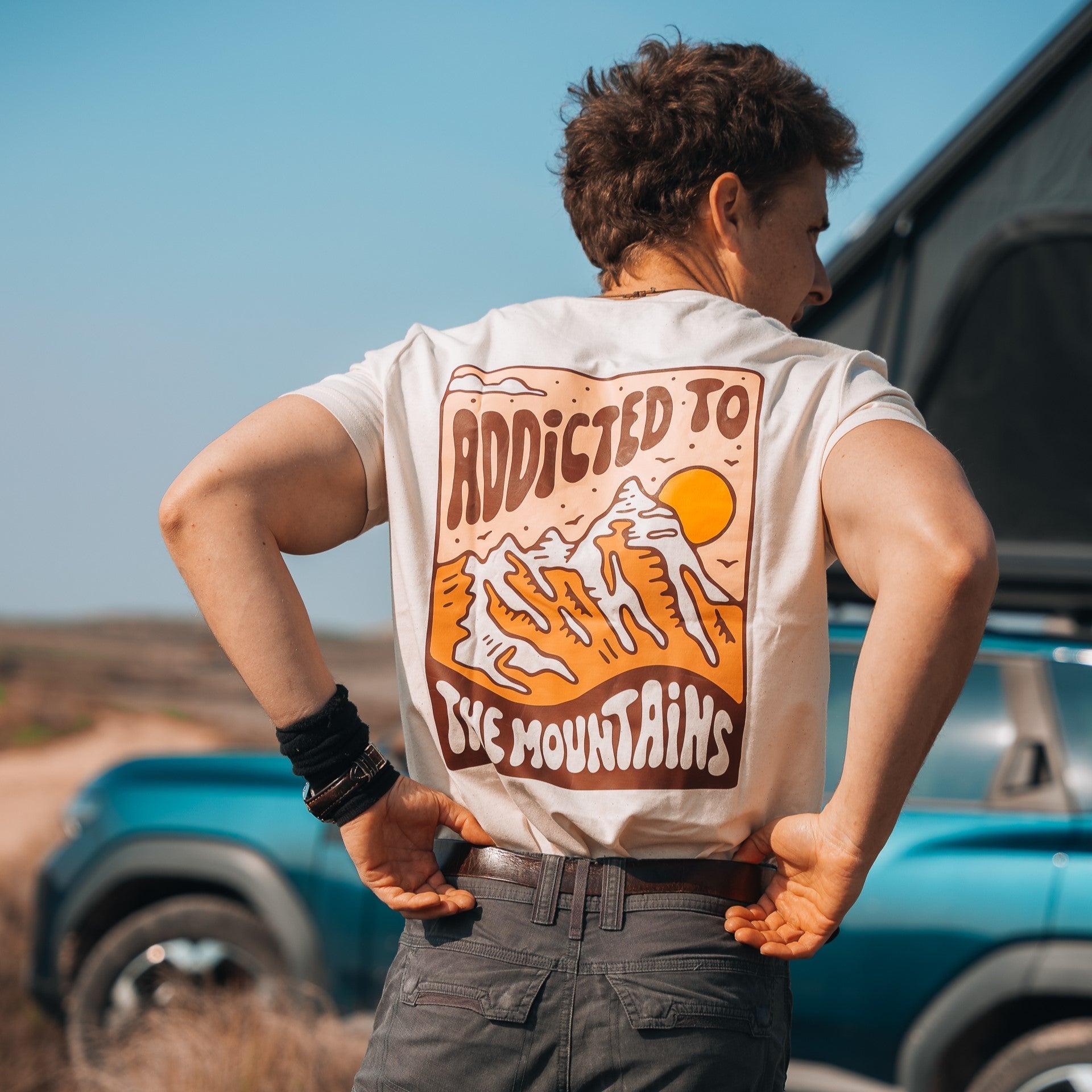 Organic "Addicted to the Mountains" Tee