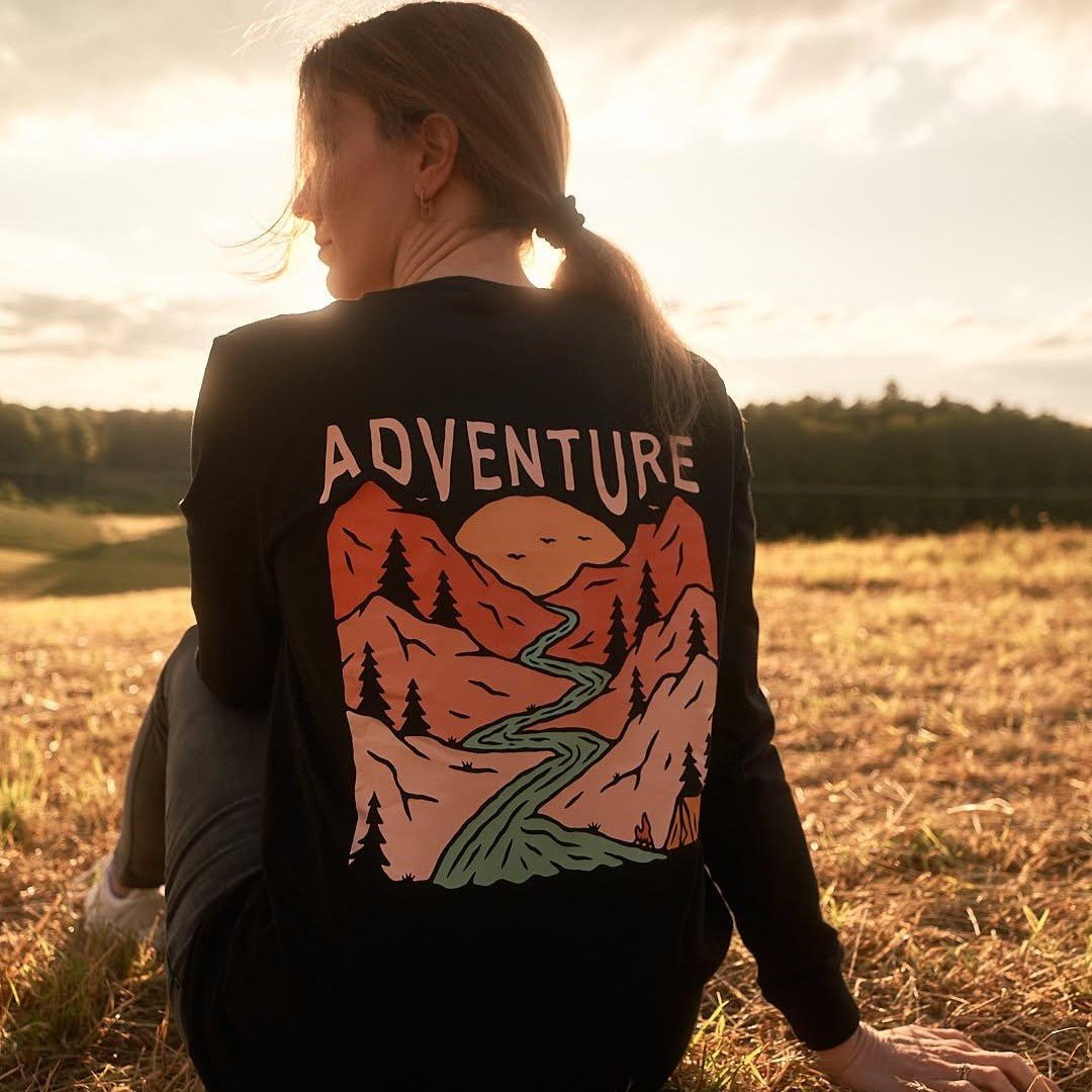 Organic "Adventure" Long Sleeve Tee