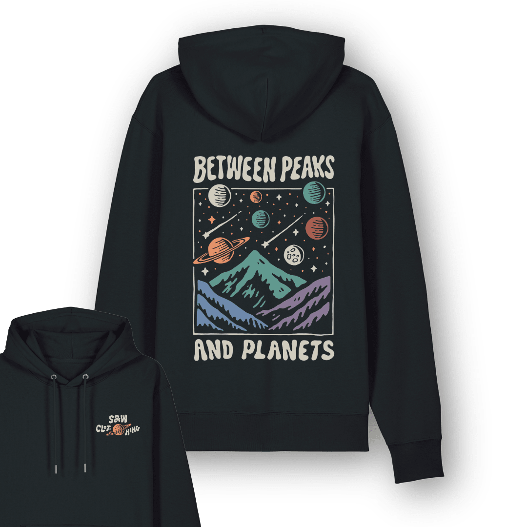 Organic "Between Peaks and Planets" Hoodie