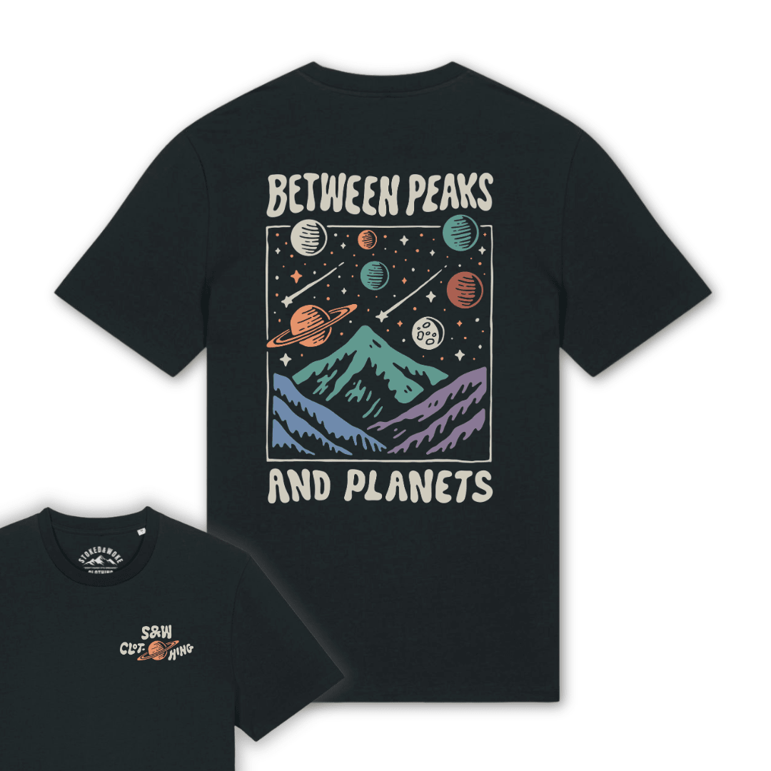 Organic "Between Peaks and Planets" Tee
