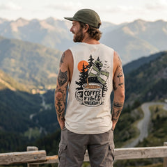 Organic "Coffee Filled Adventure" Tank Top