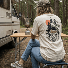 Organic "Coffee Filled Adventure" Tee