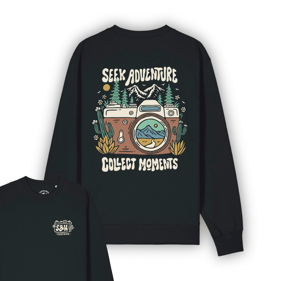 Organic "Collect Moments" Pullover Sweatshirt