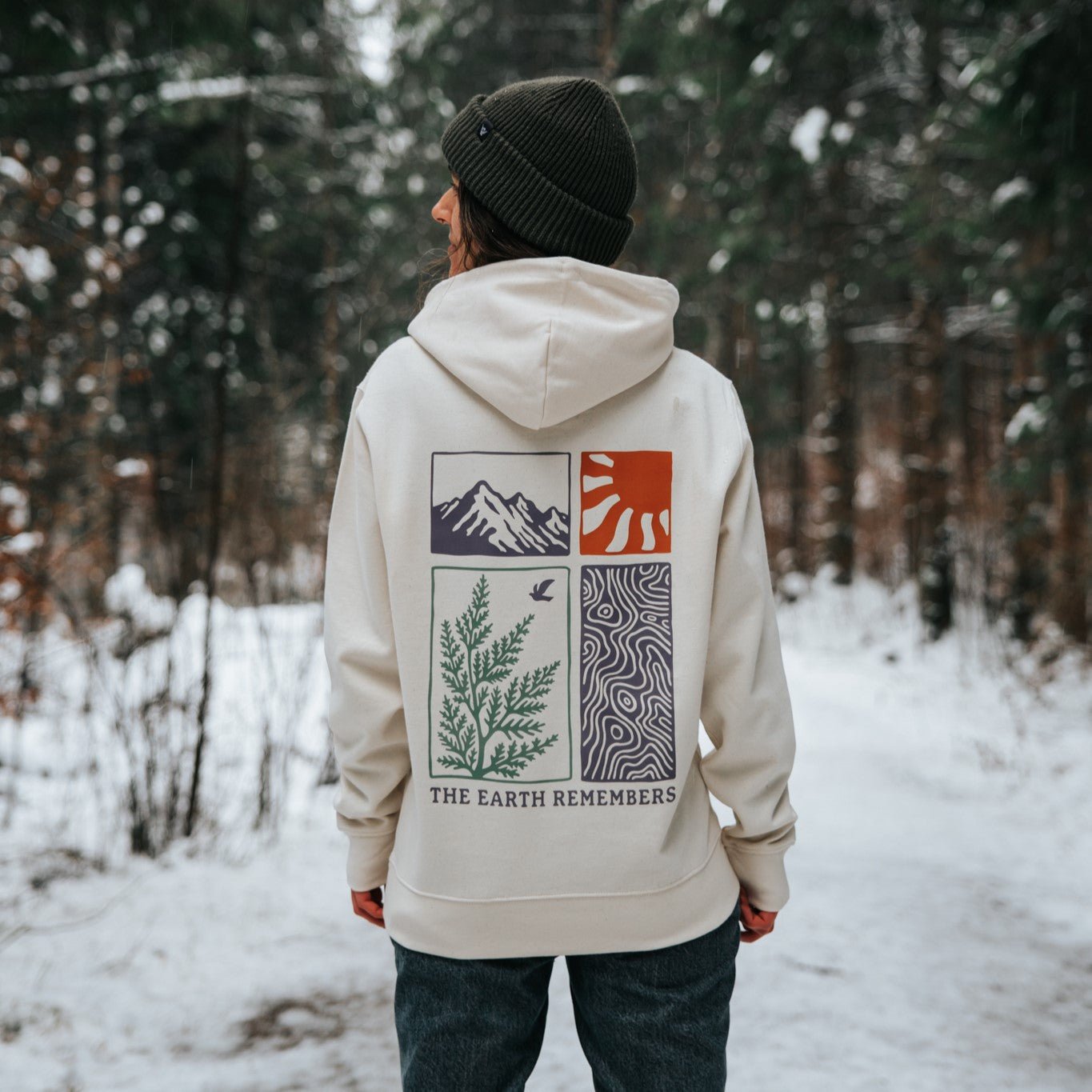 Organic "Earth Remembers" Hoodie