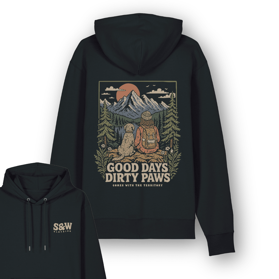 Organic "Good Days - Dirty Paws" Hoodie