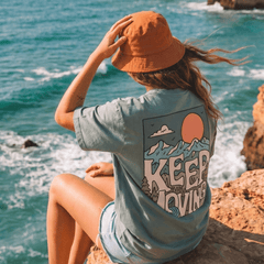 Organic "Keep Moving" Tee