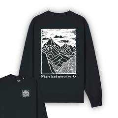 Organic "Land Meets Sky" Pullover Sweatshirt