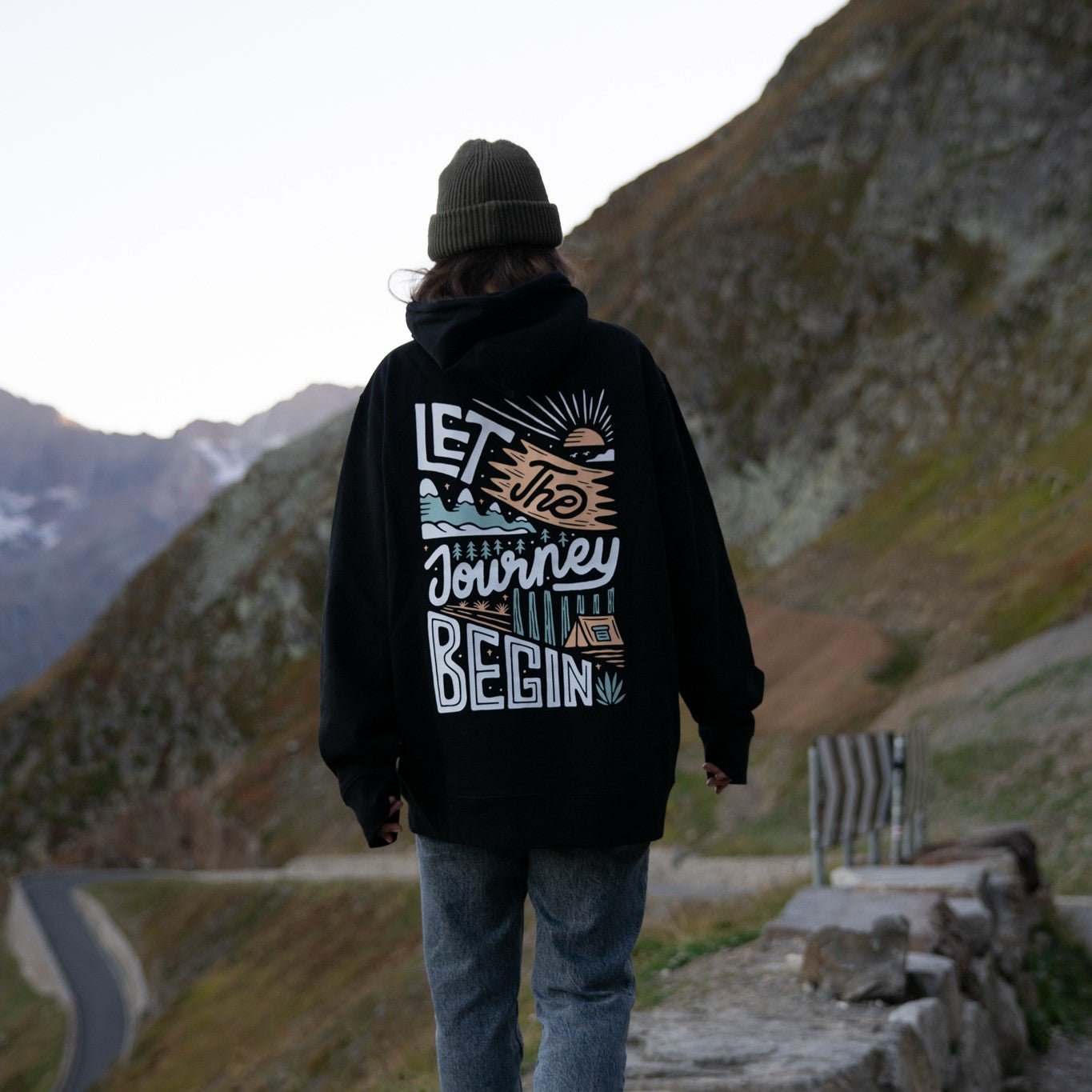 Organic "Let the Journey Begin" Hoodie