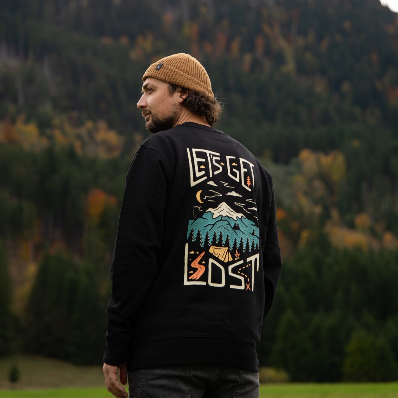 Organic "Lets Get Lost" Pullover Sweatshirt