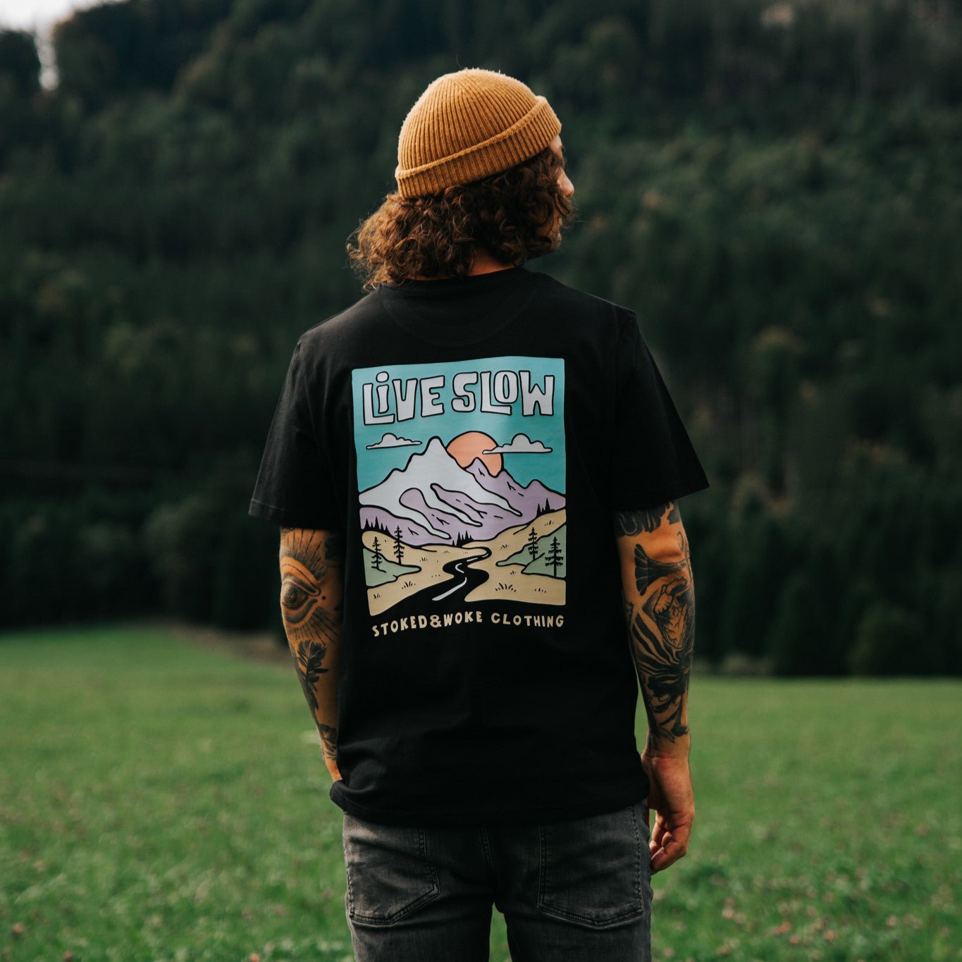 Organic "Live slow" Tee