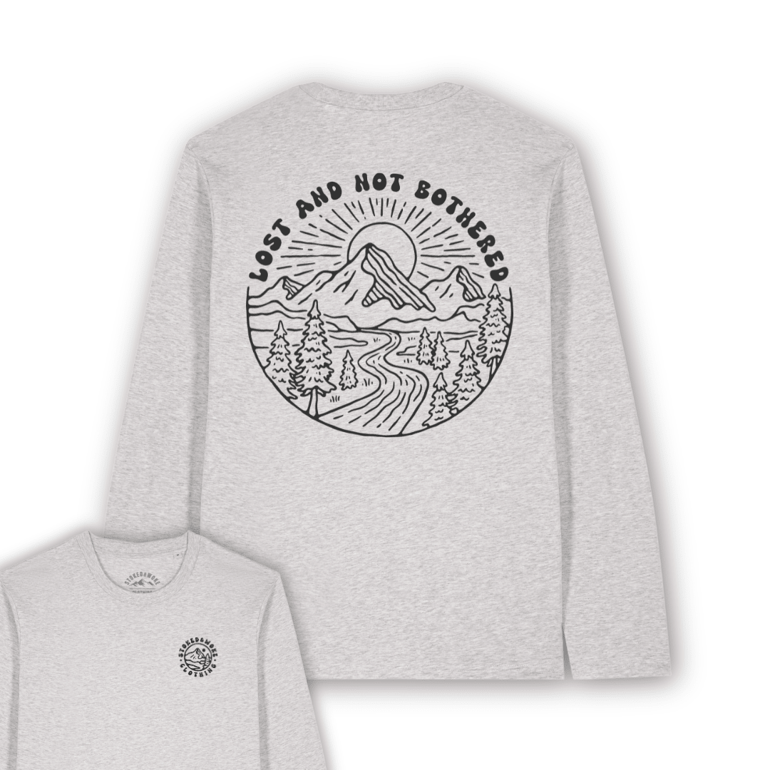 Organic "Lost and not Bothered" Long Sleeve Tee