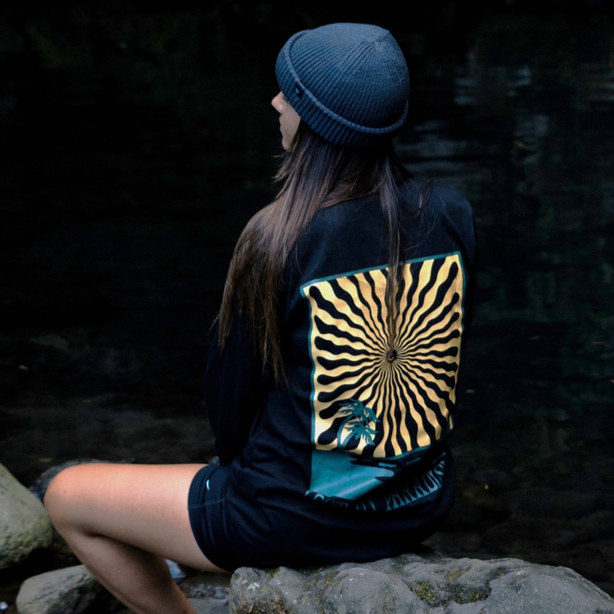 Organic "Lost in Paradise" Long Sleeve Tee