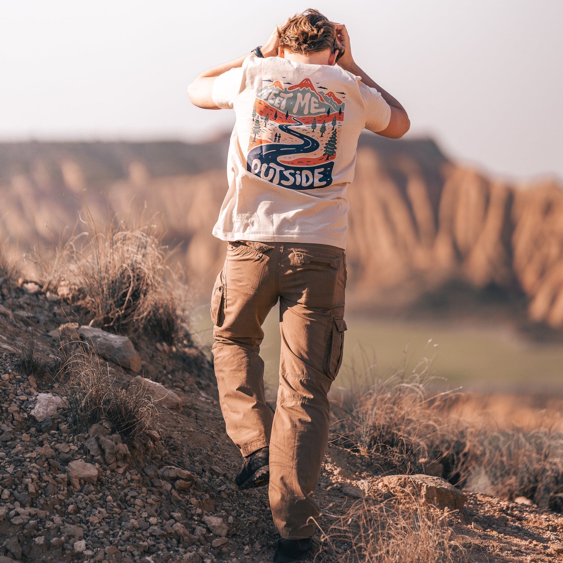 Organic "Meet me outside" Tee