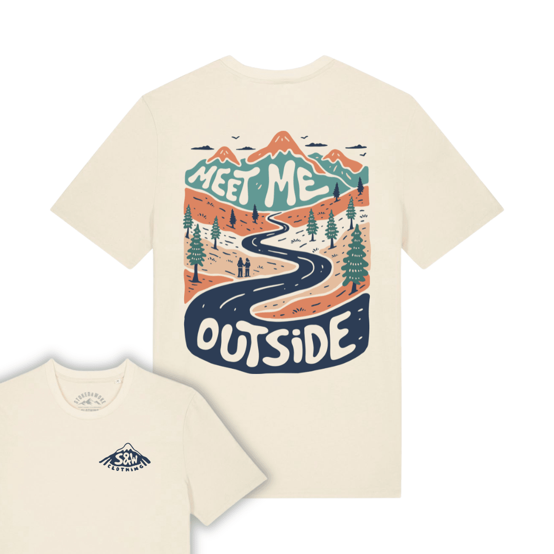 Organic "Meet me outside" Tee