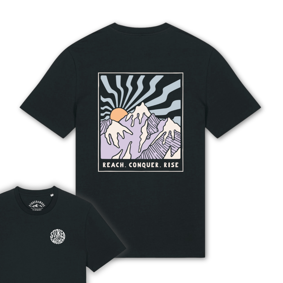 Organic "Reach.Conquer.Rise" Tee