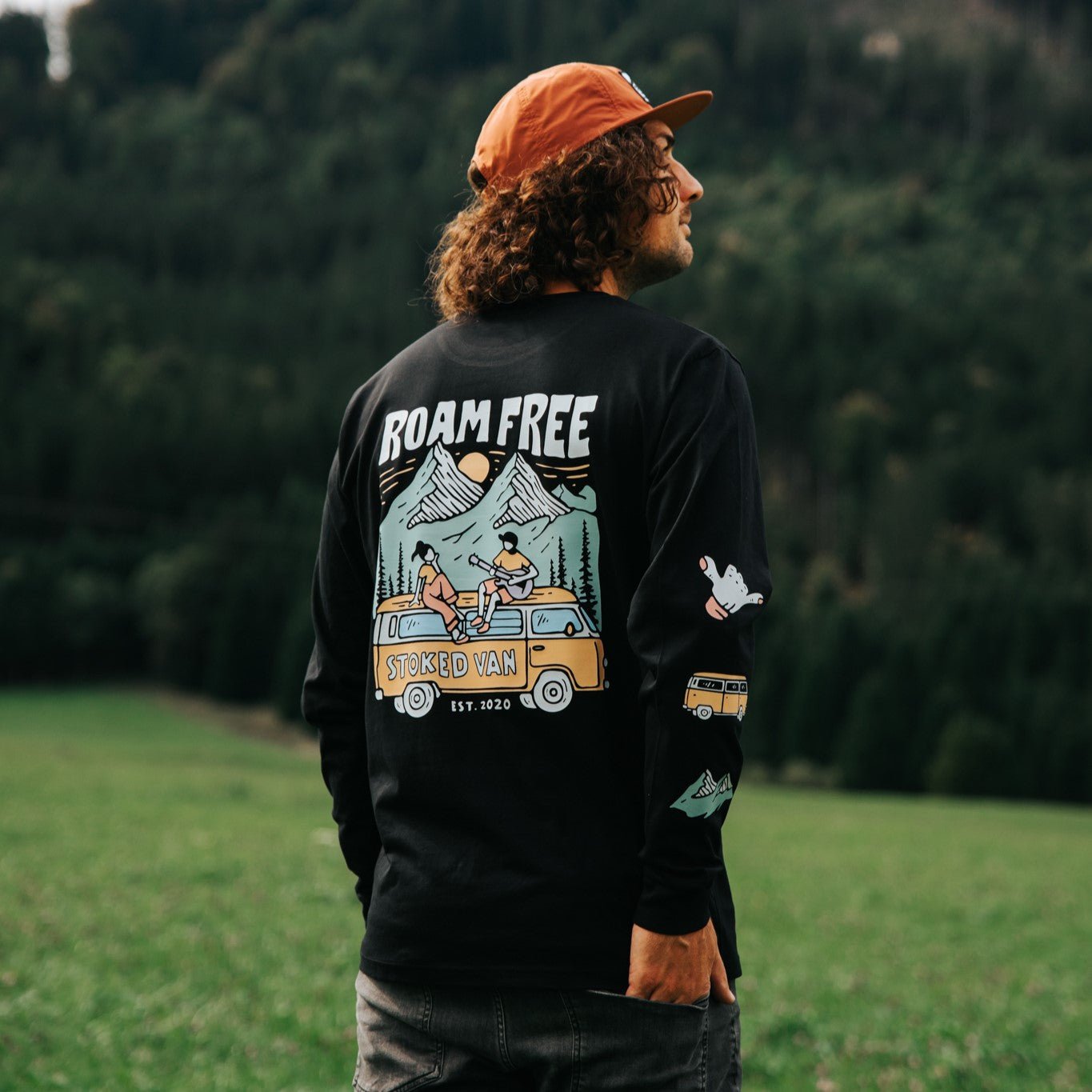 Organic "Roam Free" Long Sleeve Tee