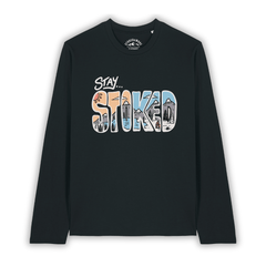 Organic "Stay Stoked" Long Sleeve Tee
