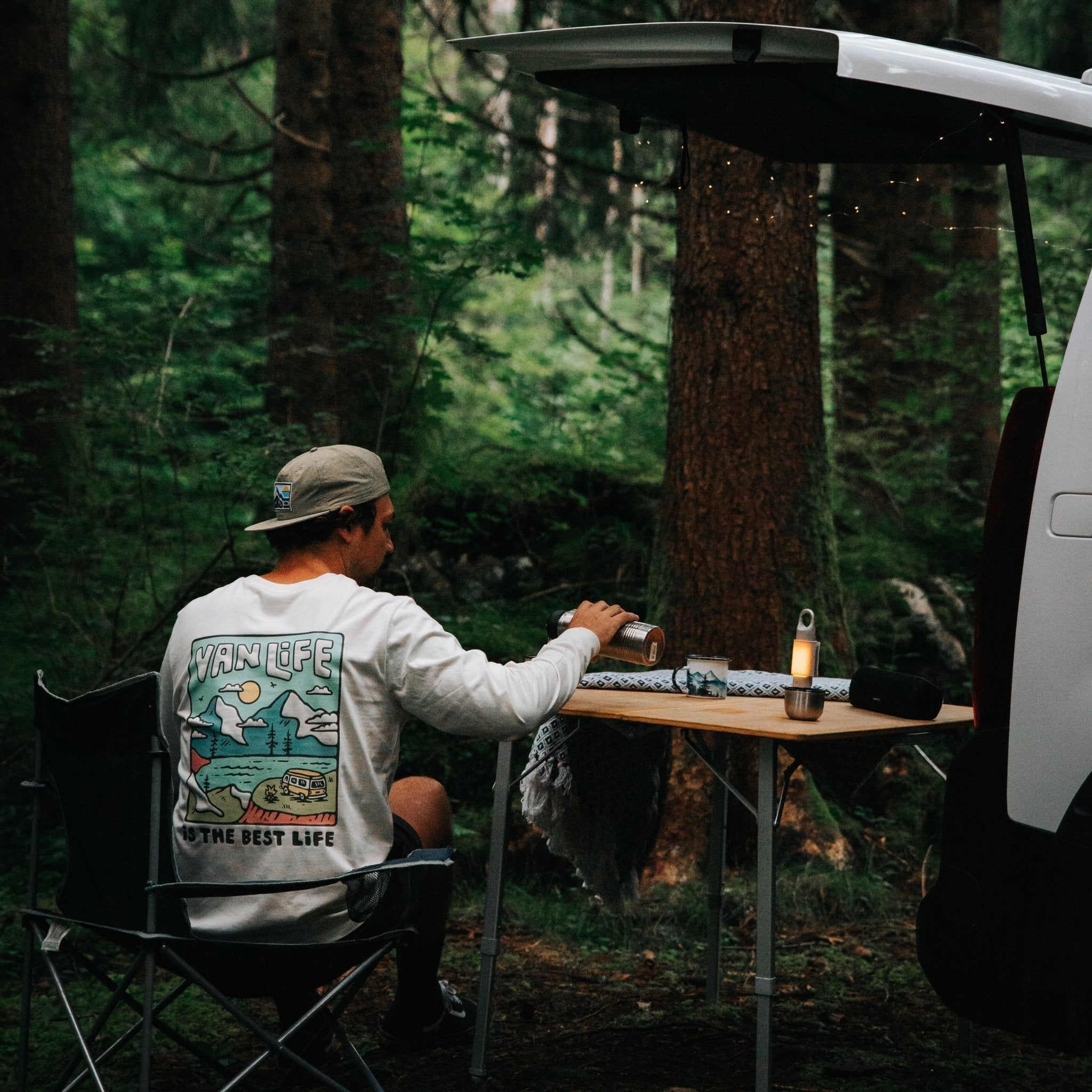Organic "Van Life" Long Sleeve Tee