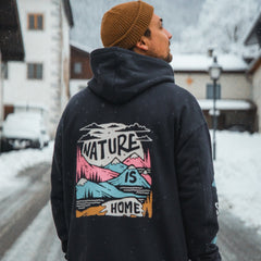 Organic "Nature Is Home" Hoodie