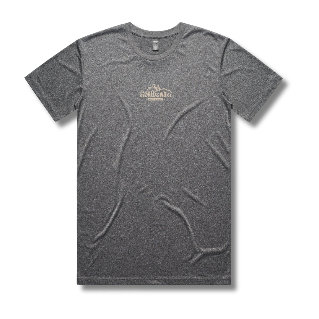 Recycled "Active" Tee in Graphite