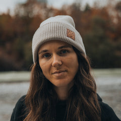 Recycled Cuffy Beanie - Stone