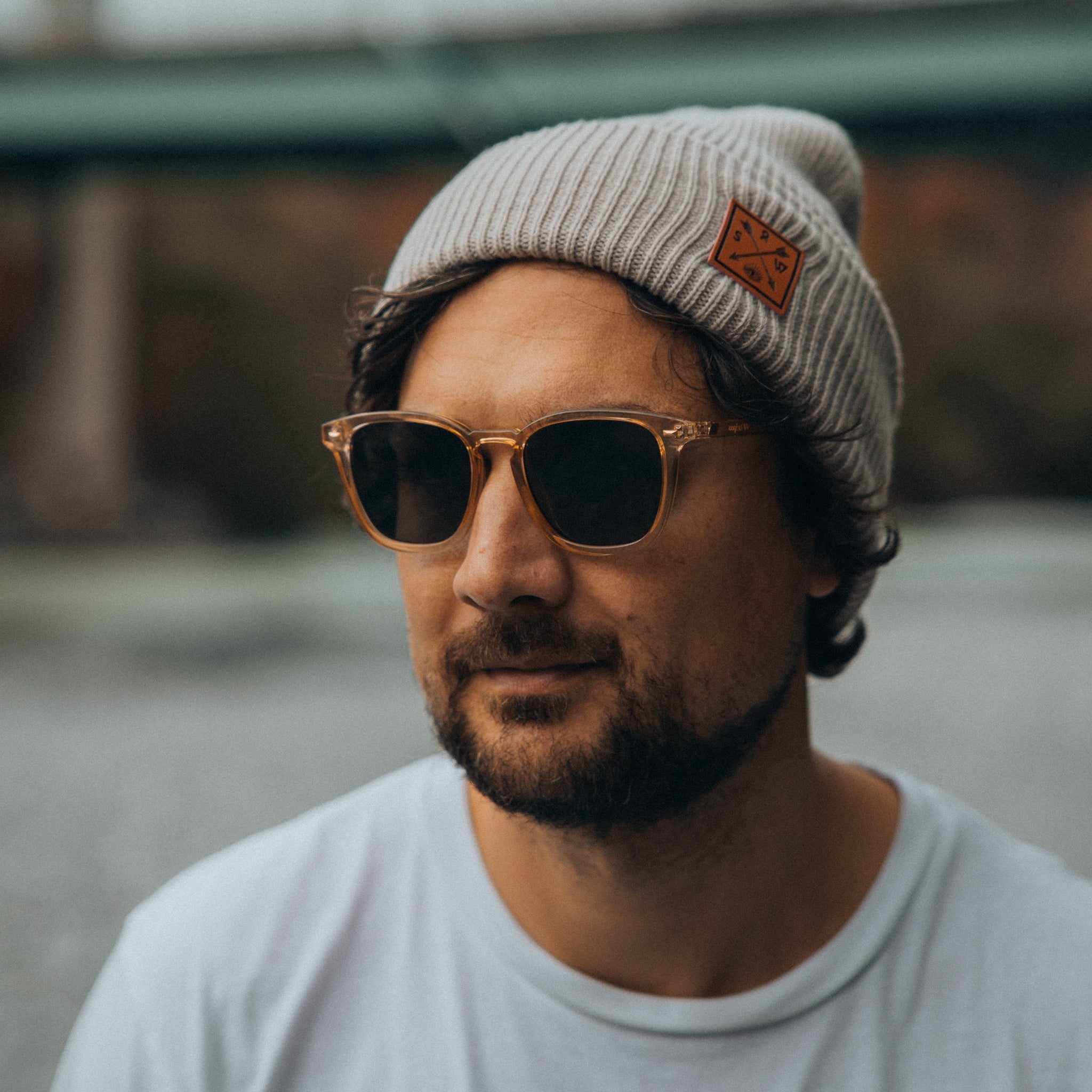 Recycled Cuffy Beanie - Stone