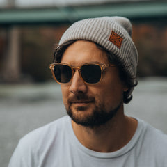 Recycled Cuffy Beanie - Stone