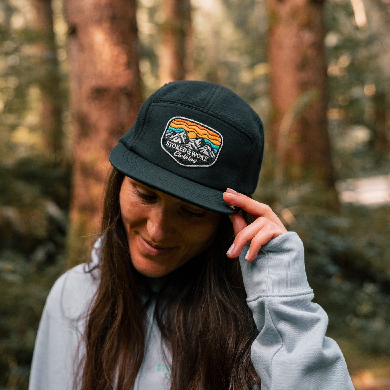 Recycled Fleece Camper Cap - Black