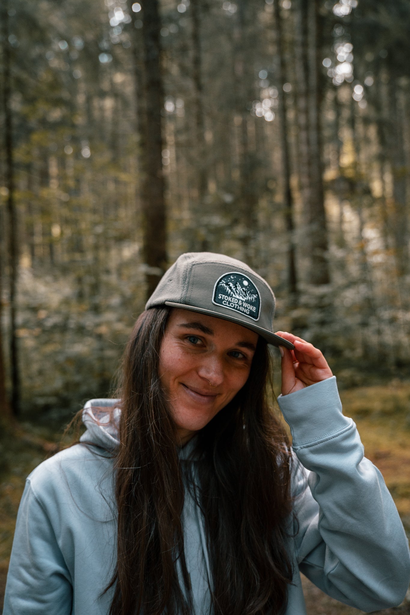 Recycled Fleece Camper Cap - Olive Green