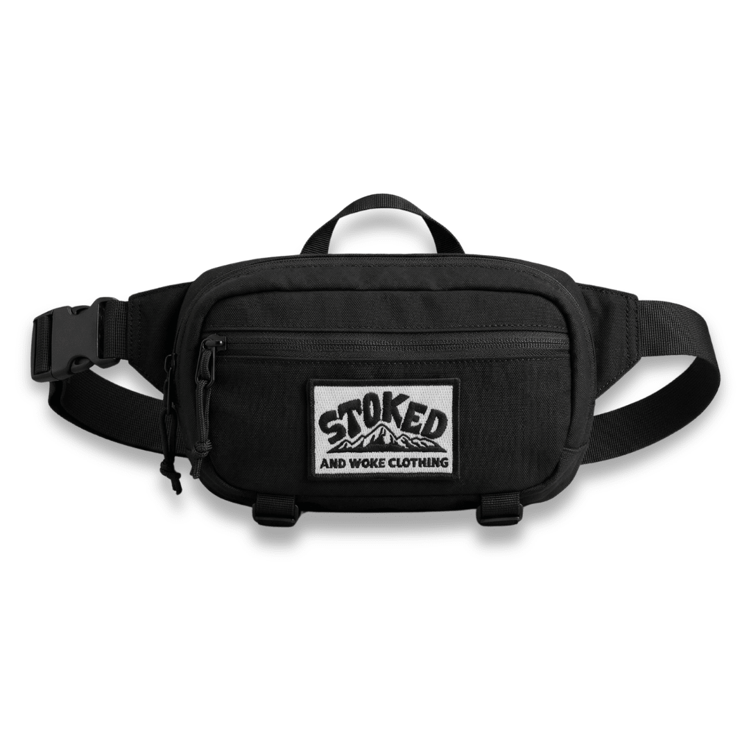 Recycled "Ramble" Hip Bag - Black